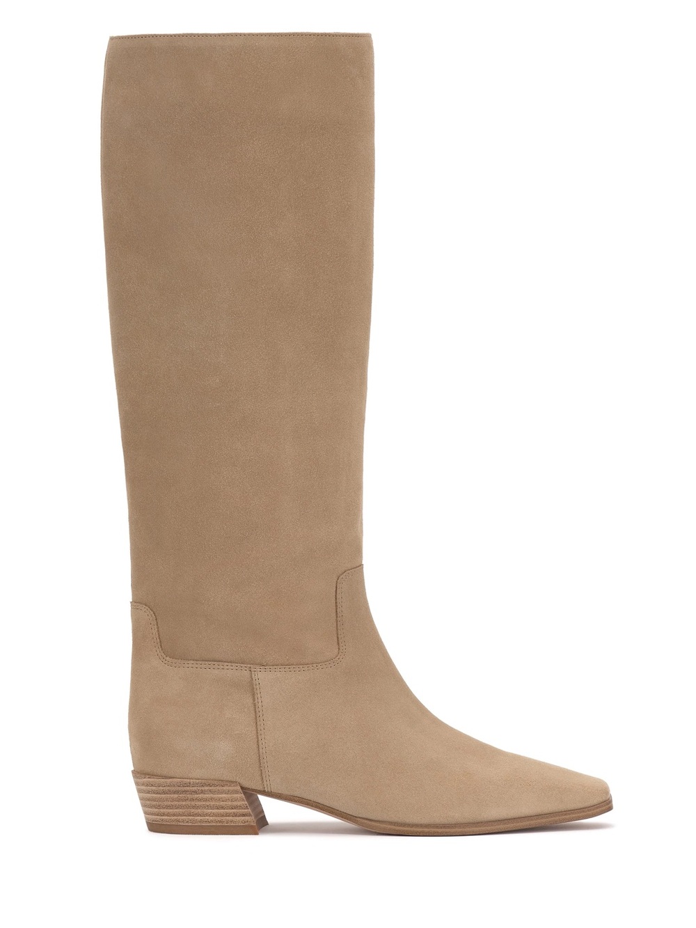 Vince Camuto Knee-High Suede Boots in Taupe